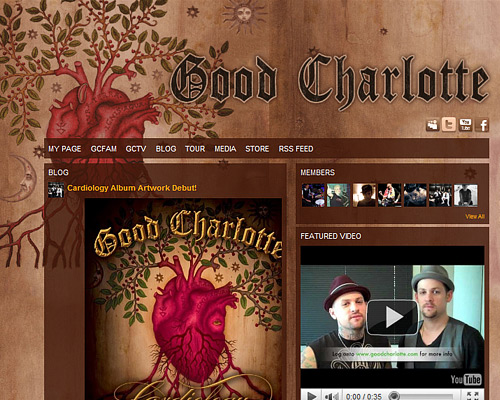 Good charlotte band website
