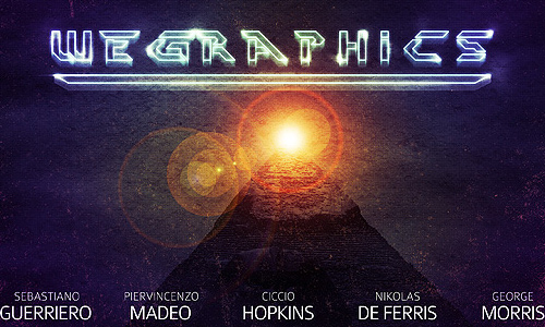 Create a retro sci-fi movie poster in Photoshop