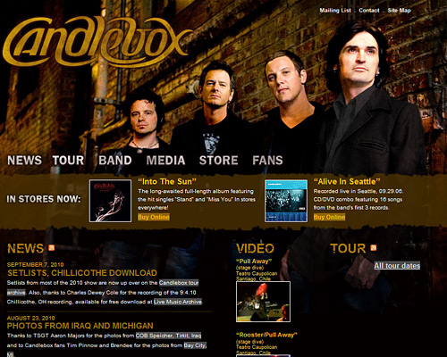 Candlebox band website
