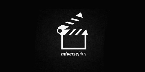 adverse film logo design