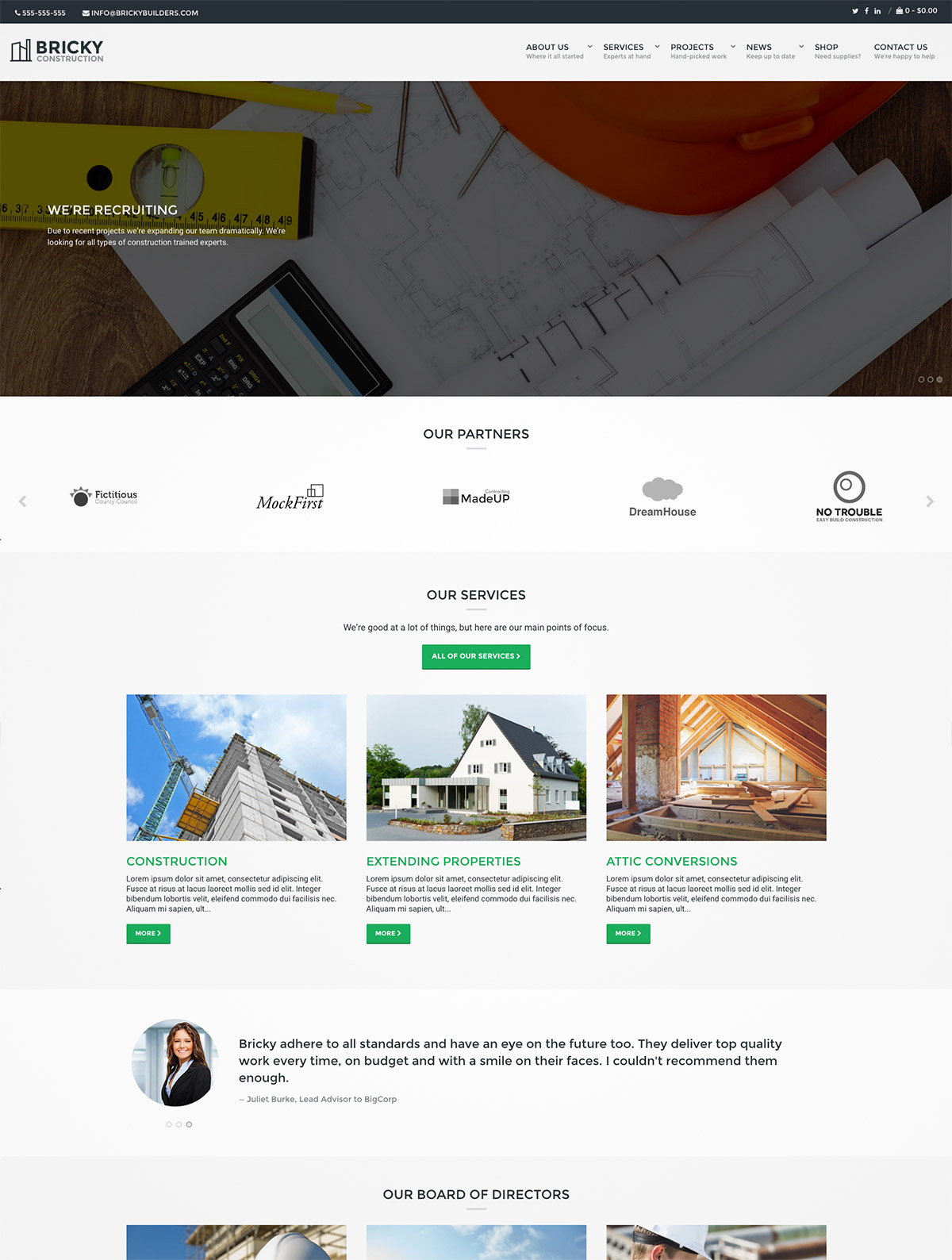 builders wordpress theme