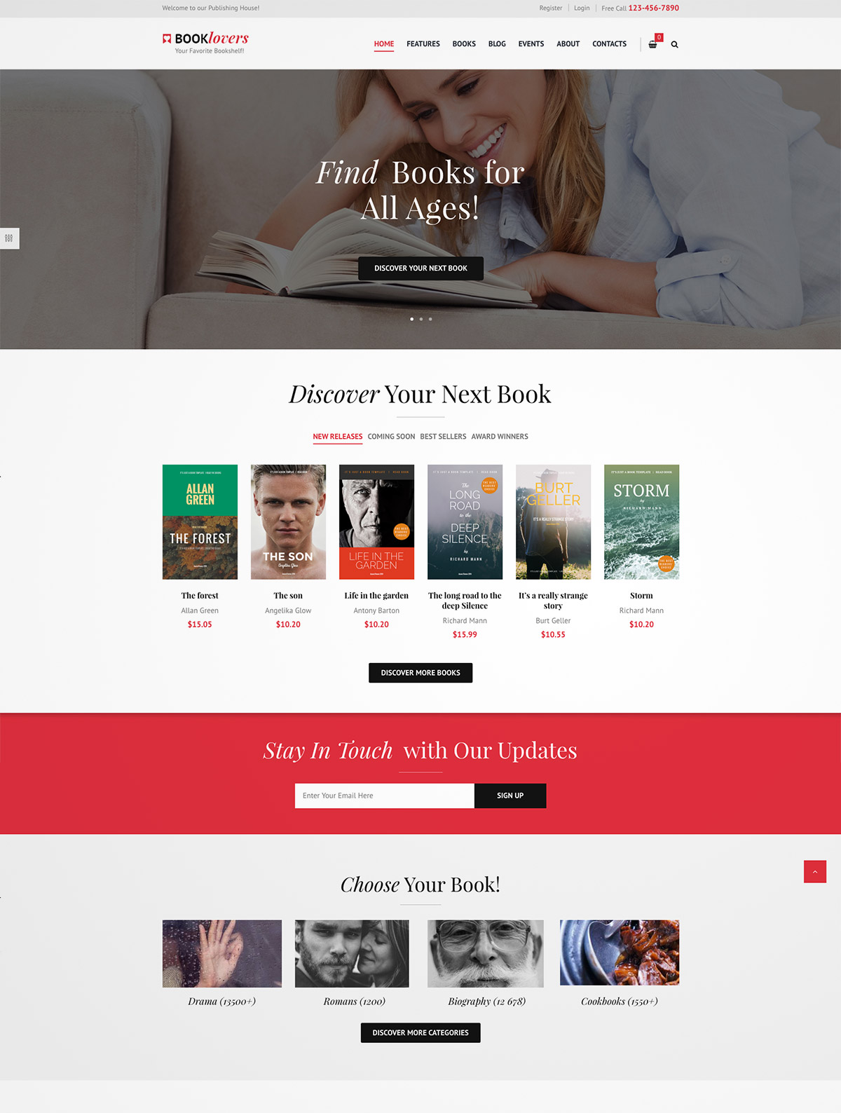 books wordpress themes