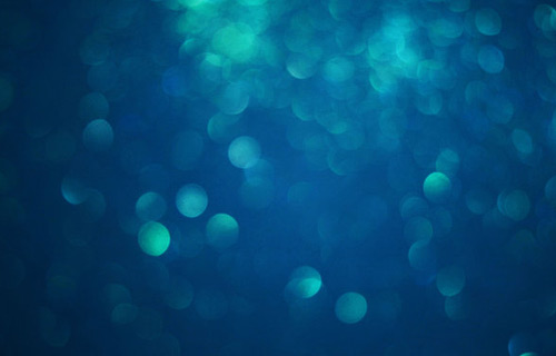aqua blue bokeh sparkles