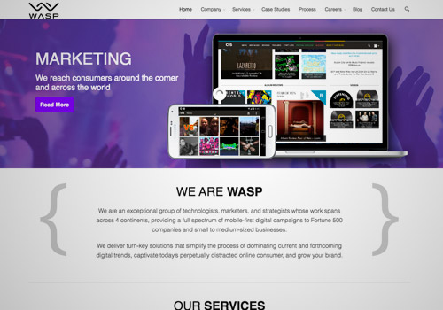 purple web design example