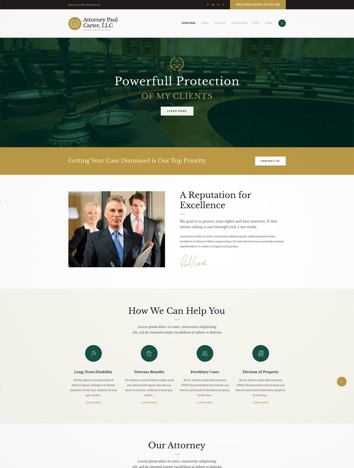 legal attorney wordpress