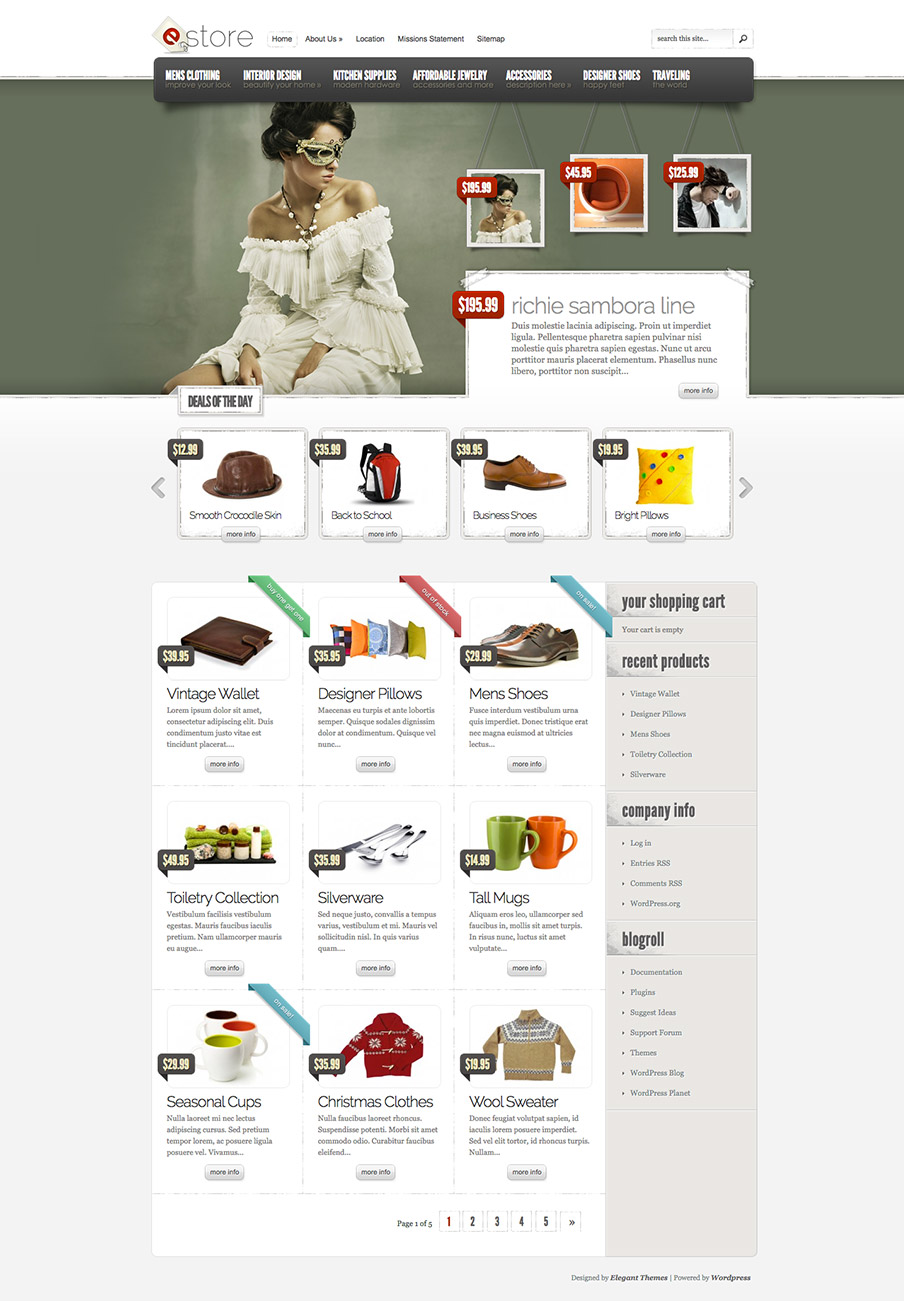 ecommerce wordpress themes