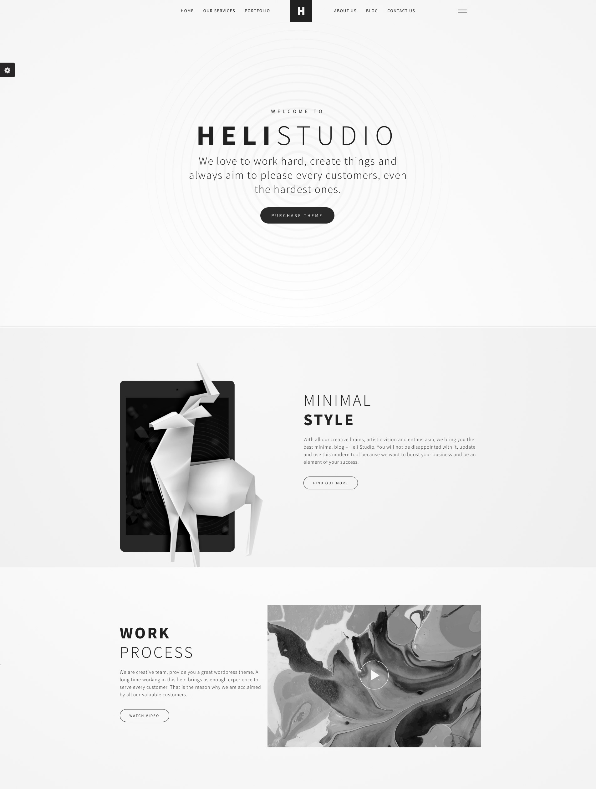 minimal blog theme