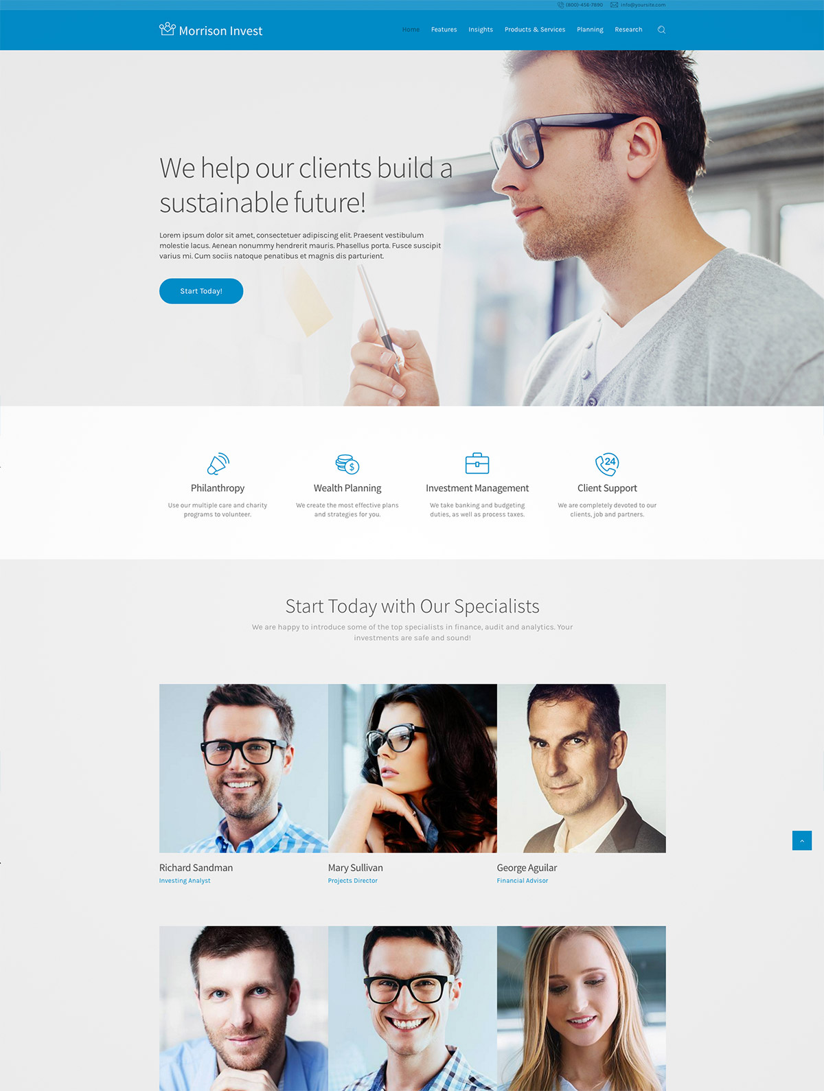 corporate theme minimal