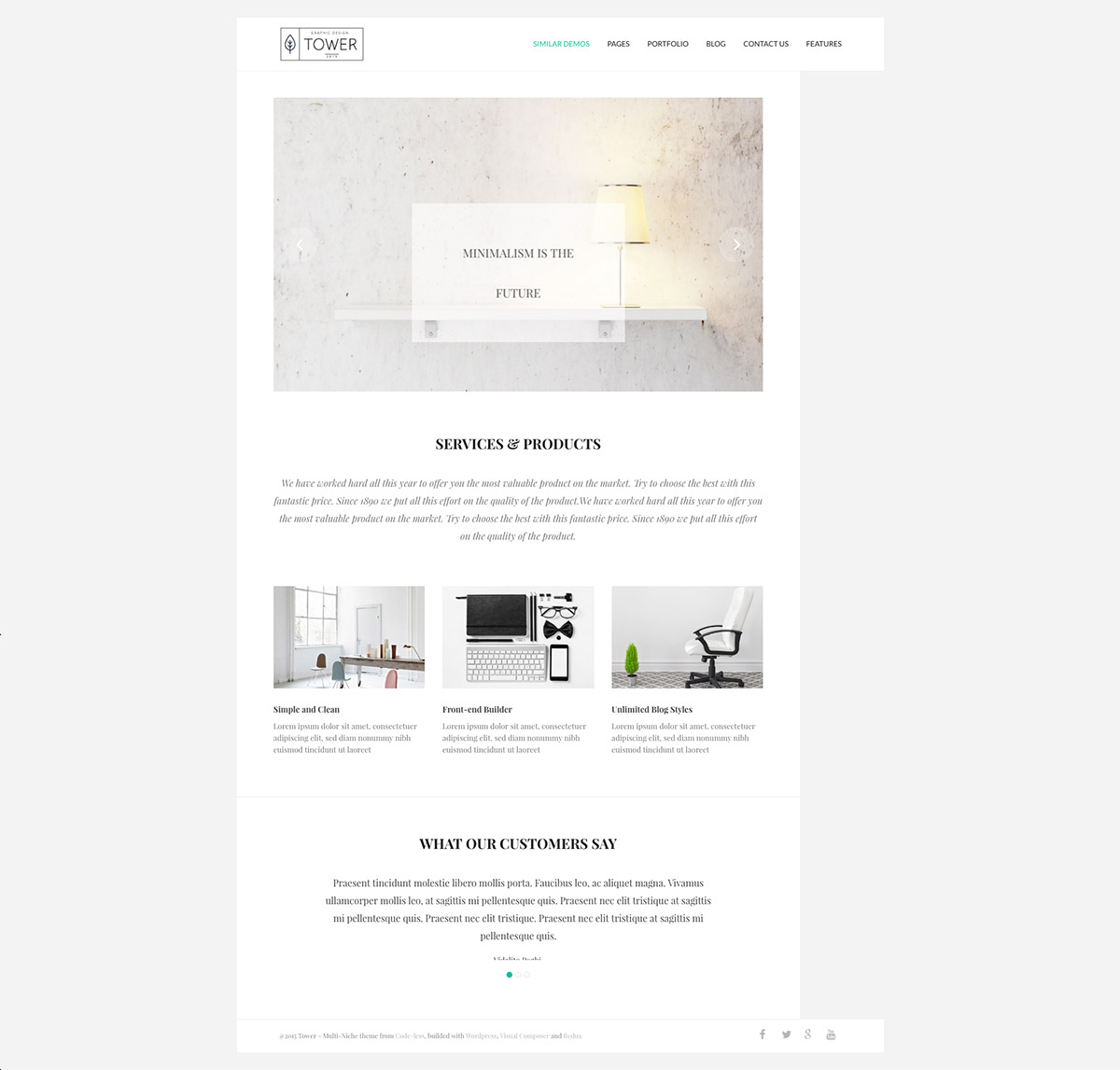 business minimal theme