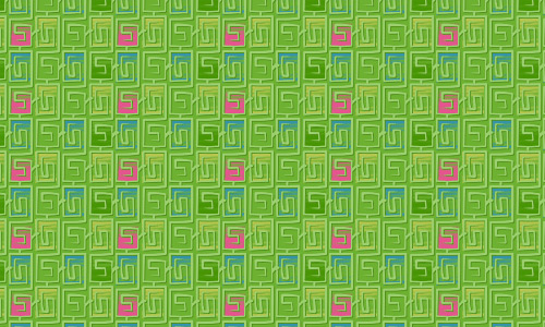 80’s trunk green pattern
