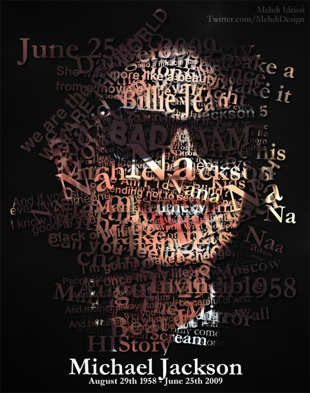 Michael Jackson Typography