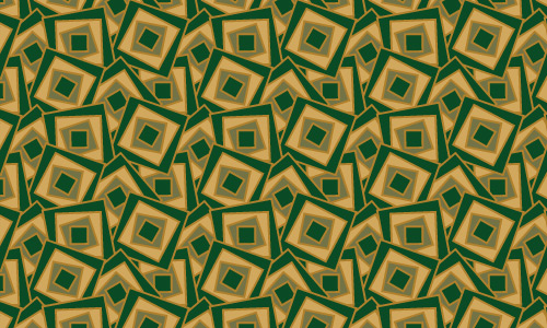 Square green patterns