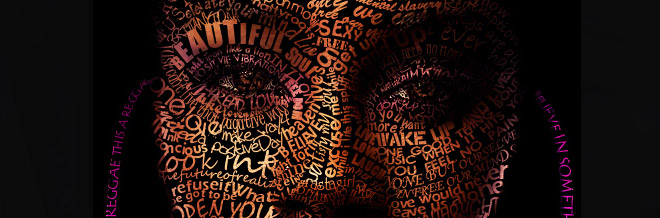 30 Imaginative Examples of Typographic Portrait of a Human Face