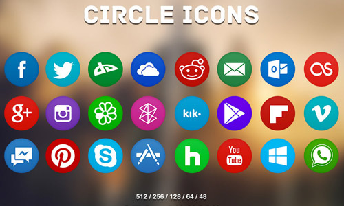 round icons free pack