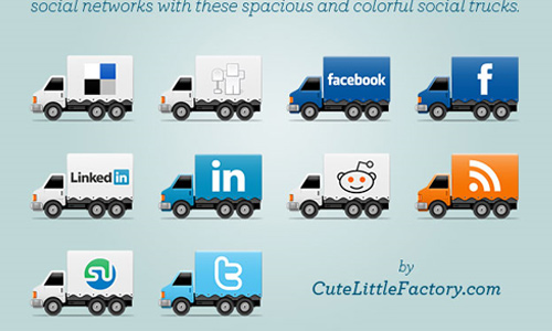 social trucks icons