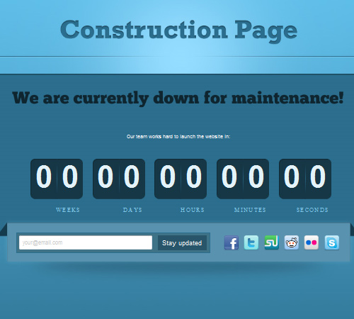 construction page