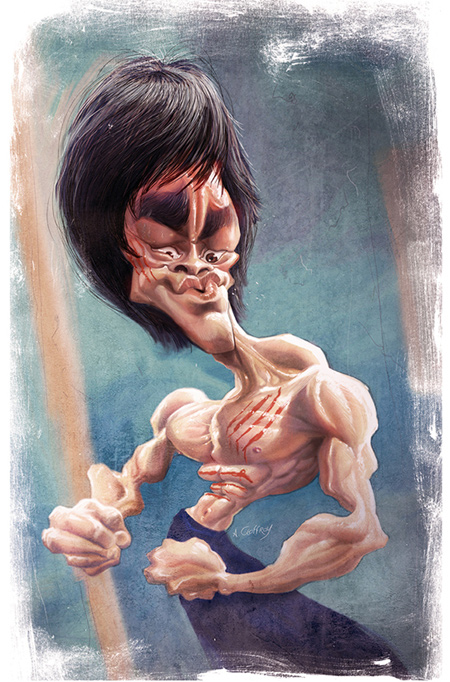 Bruce Lee caricature