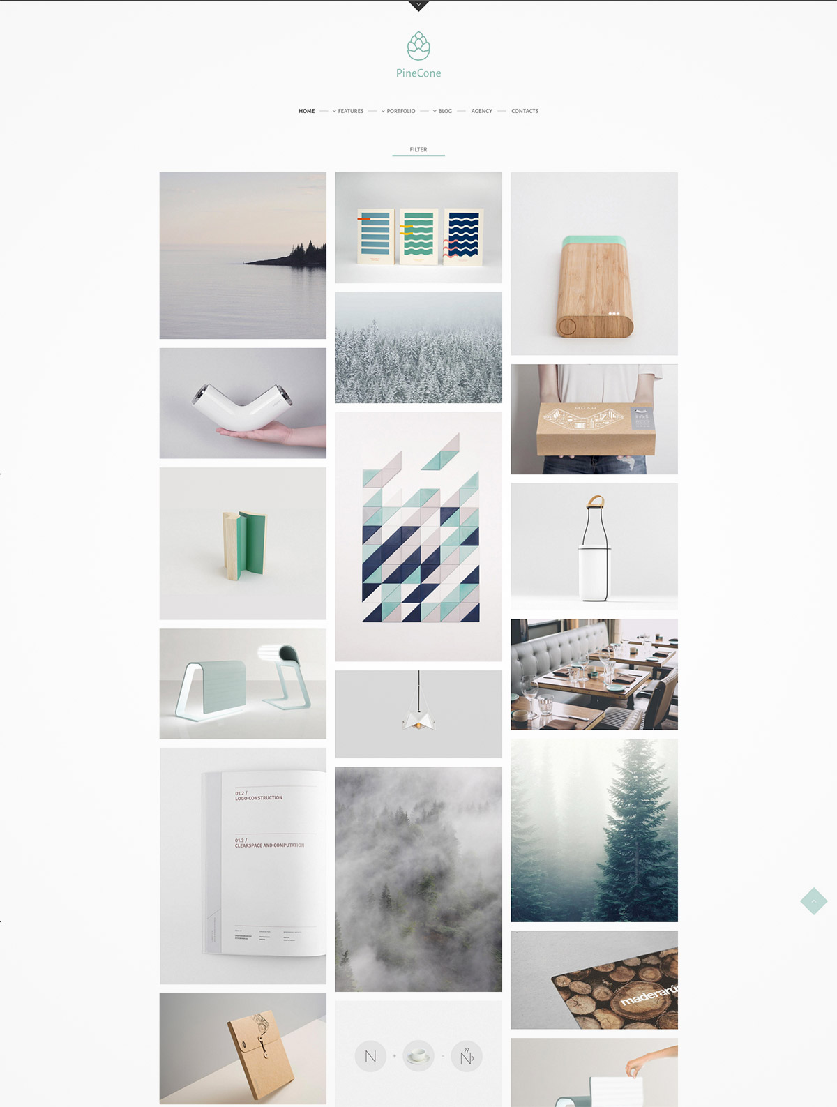 clean grid wordpress