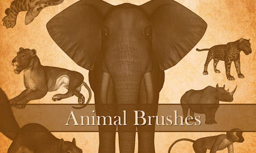 animal brushes photoshop free