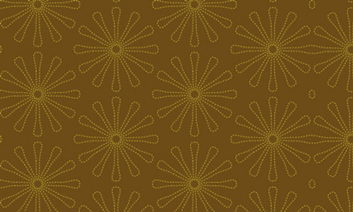 Brown Modern Floral