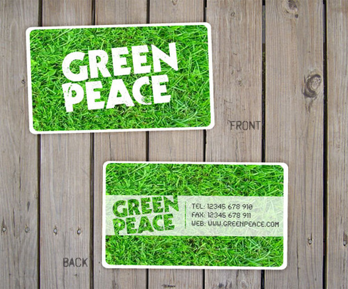 Green Peace business card