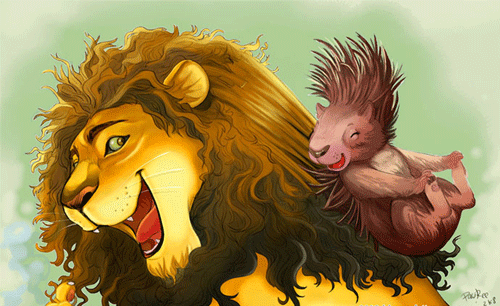 The Lion and the Porcupine