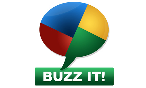 psd of glossy google buzz