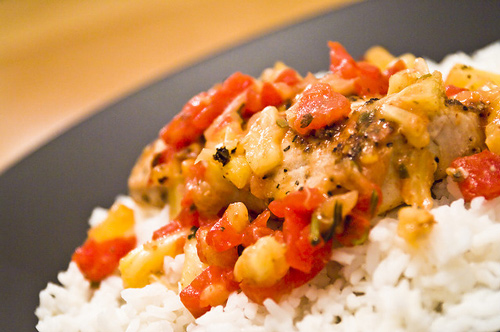 Lemon Pepper Mahi Mahi  With Pineapple Salsa