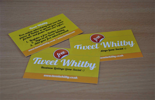 Tweet Whitby Business Cards
