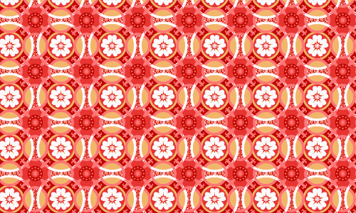 red flowers pattern