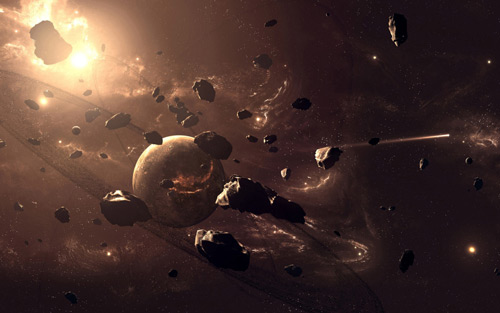 very amazing asteroids galaxy wallpaper