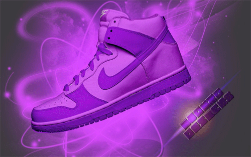 Nike dunks purple