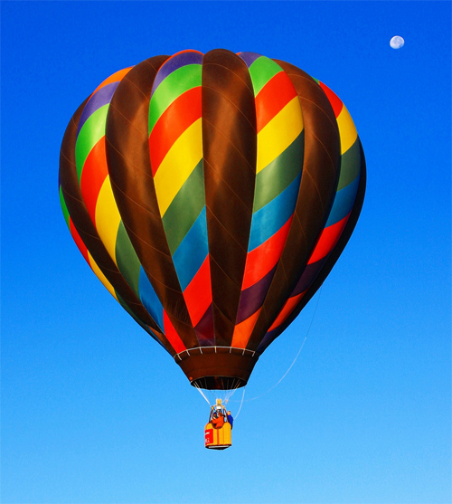 Fly Me to the Moon, by way of a Hot Air Balloon