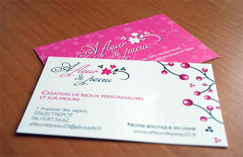 A Fleur De Peau - Business Cards