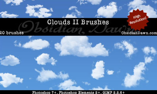 Clouds II Photoshop Brushes