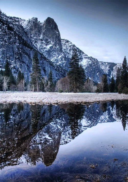 Snow Mountain Reflections