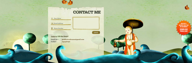30 Interesting and Creatively-Designed Contact Forms