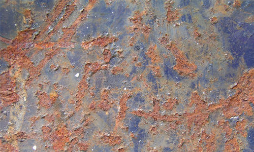 On Bubble Rusted Metal Texture