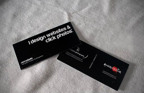 Typographic Business Card