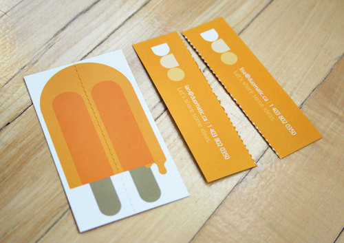 Delightful Orange Business Card