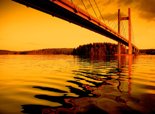Sun Shown Bridge Photo