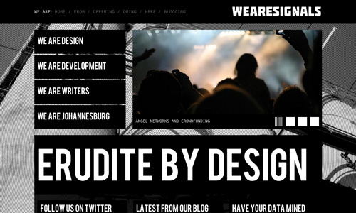 So Nice Black and White Website