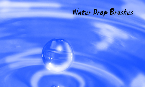 water drops brush packs