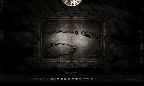 Creepy But Highly Elegant Black and White Website