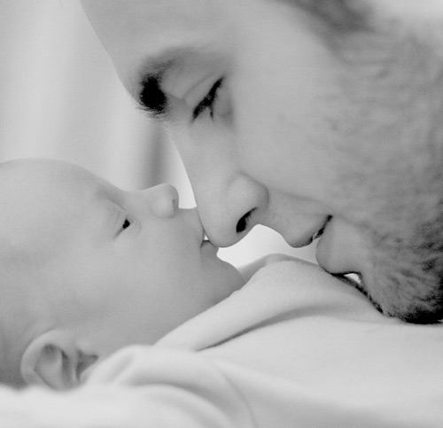 Really Sweet Father and Child Photo