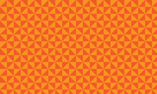 Go On Retro Orange Pattern