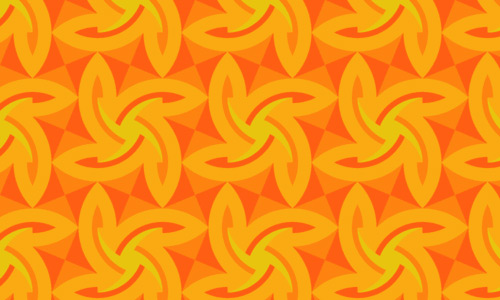 So Nice So Great Orange Pattern