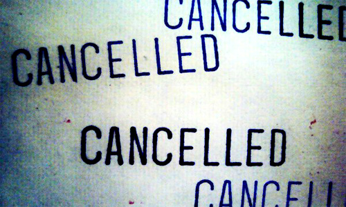 cancellation of projects