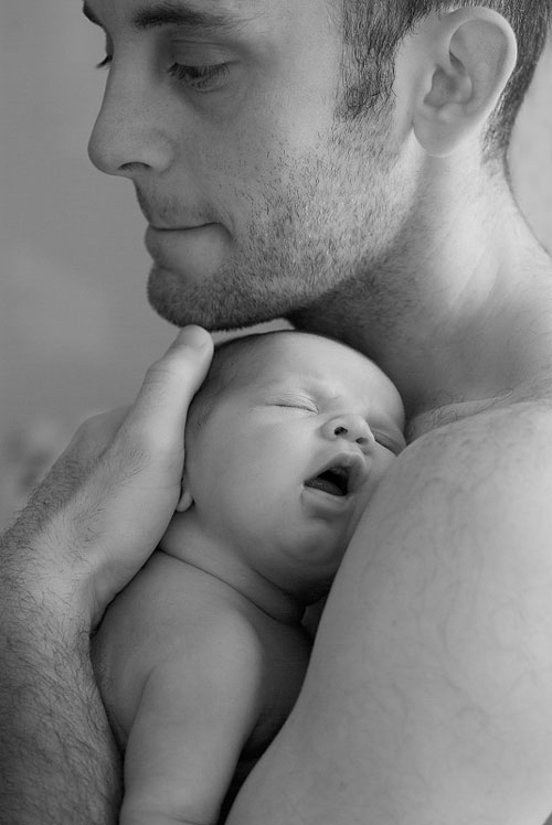 Very Sweet Father and Child Photo