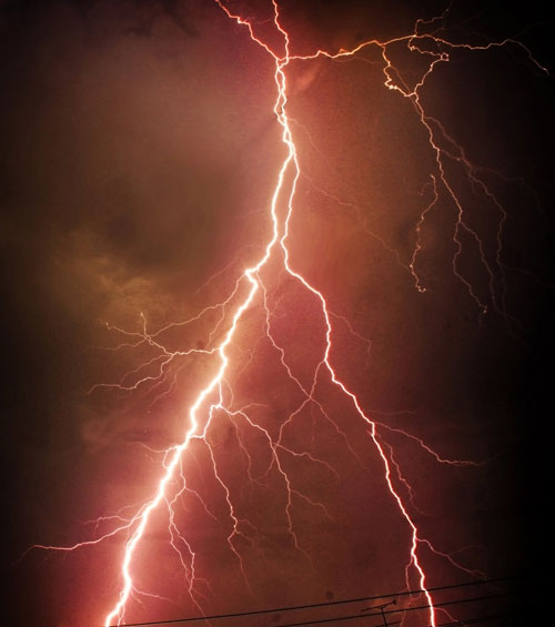 Striking Thunder Storm Photo